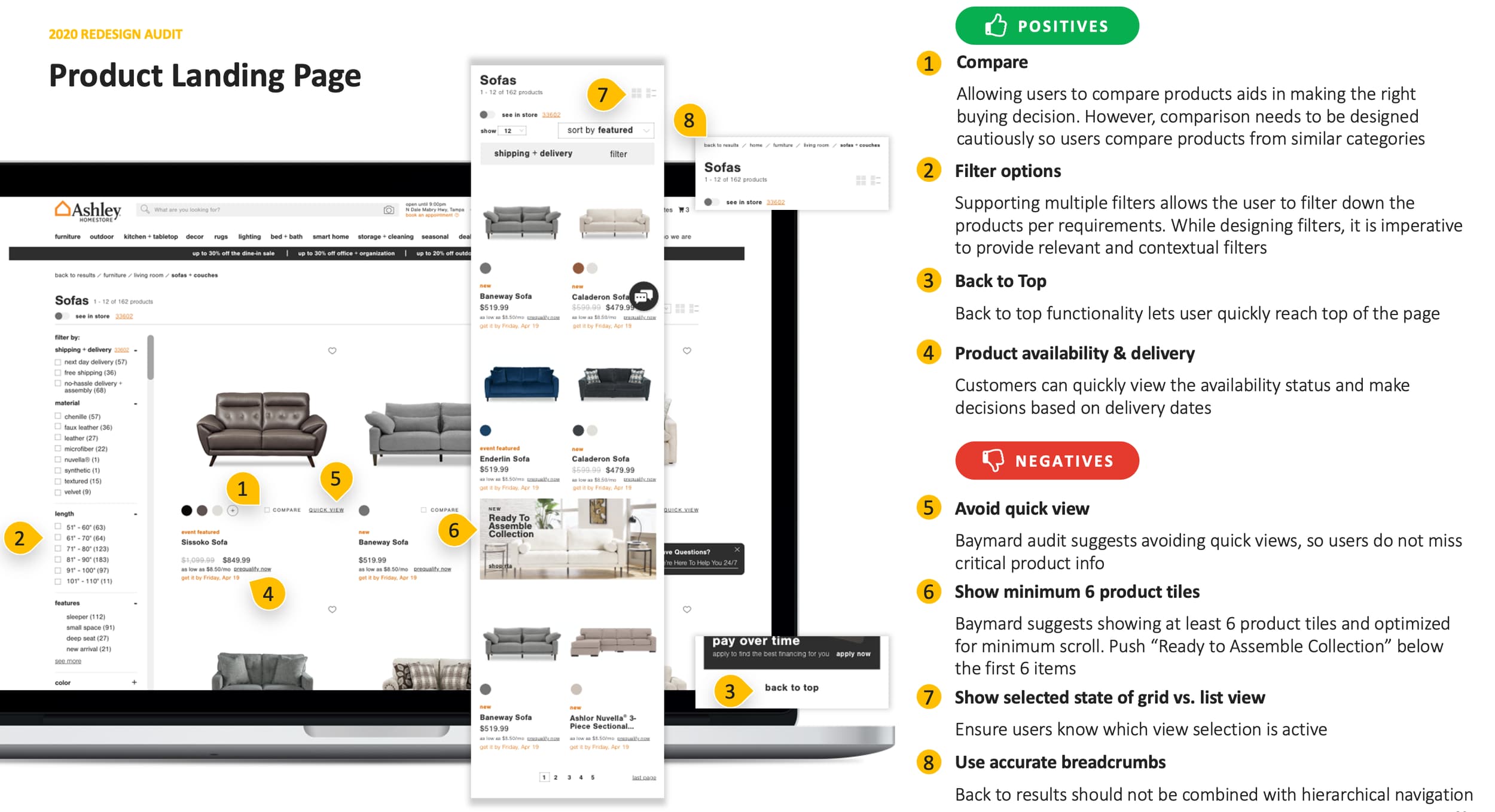 Expert evaluation: cart and checkout