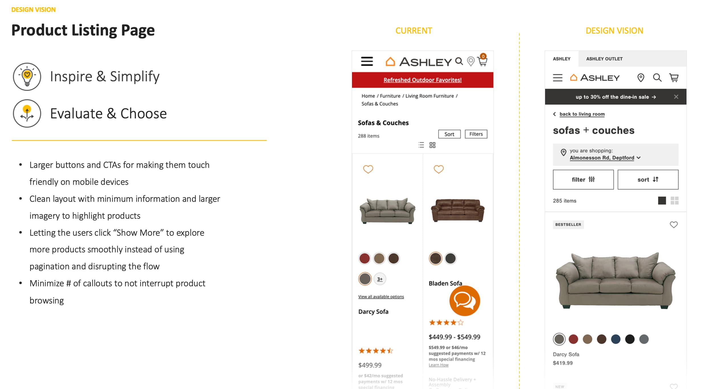 Design vision: mobile-first product discovery