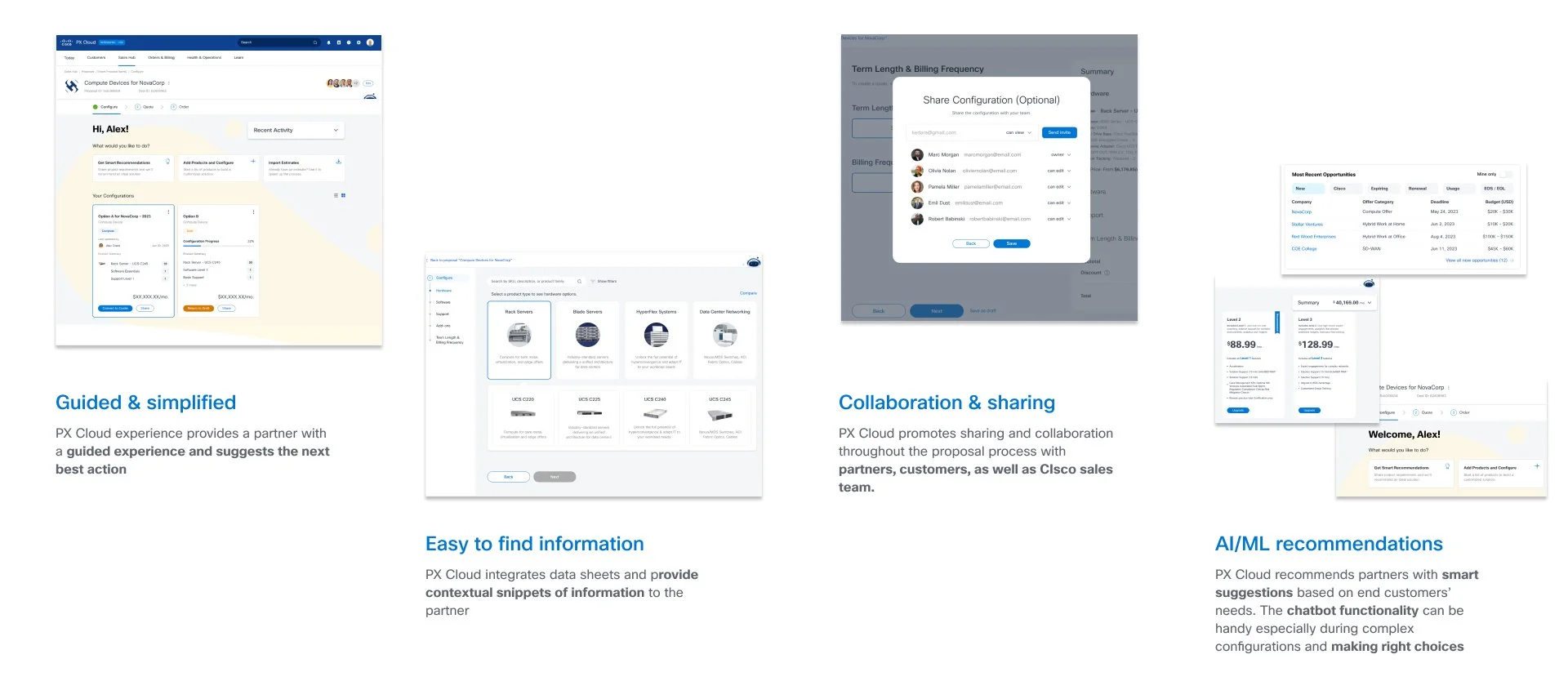 Before and after platform comparison: PXC vs new experience