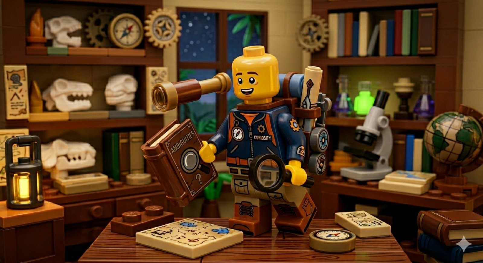 LEGO mini figure representing curiosity