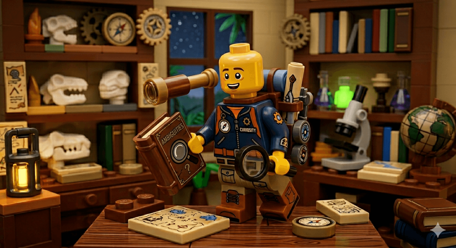 LEGO mini figure representing curiosity